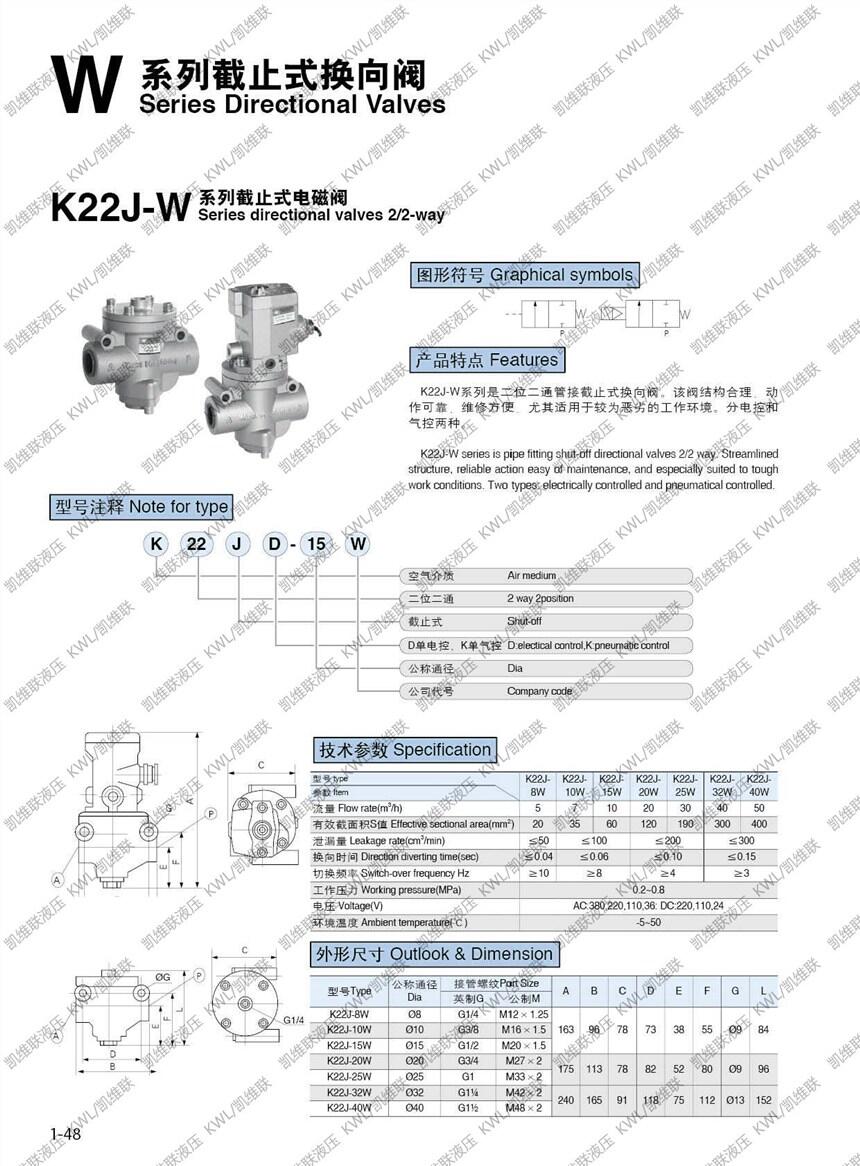 鹽城K25JD-40BW,截止式換向閥,,原裝現(xiàn)貨|