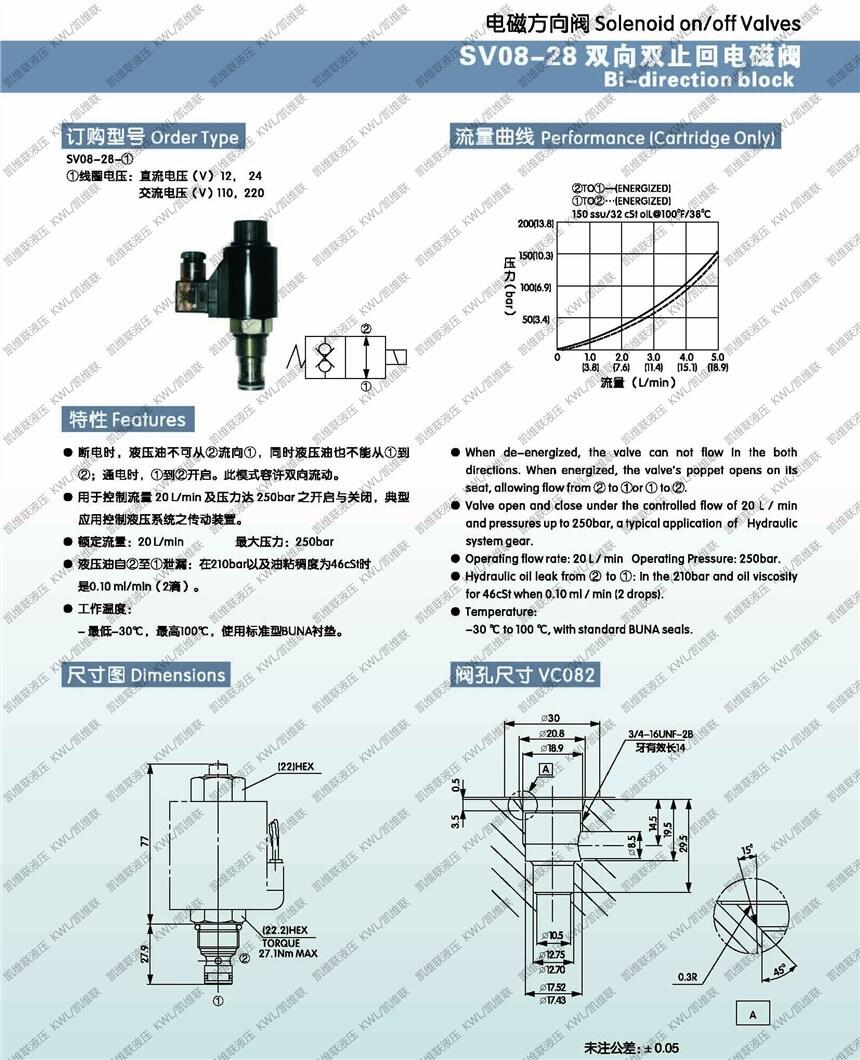 通辽CV12-20-C-N,单向阀,批发代理|