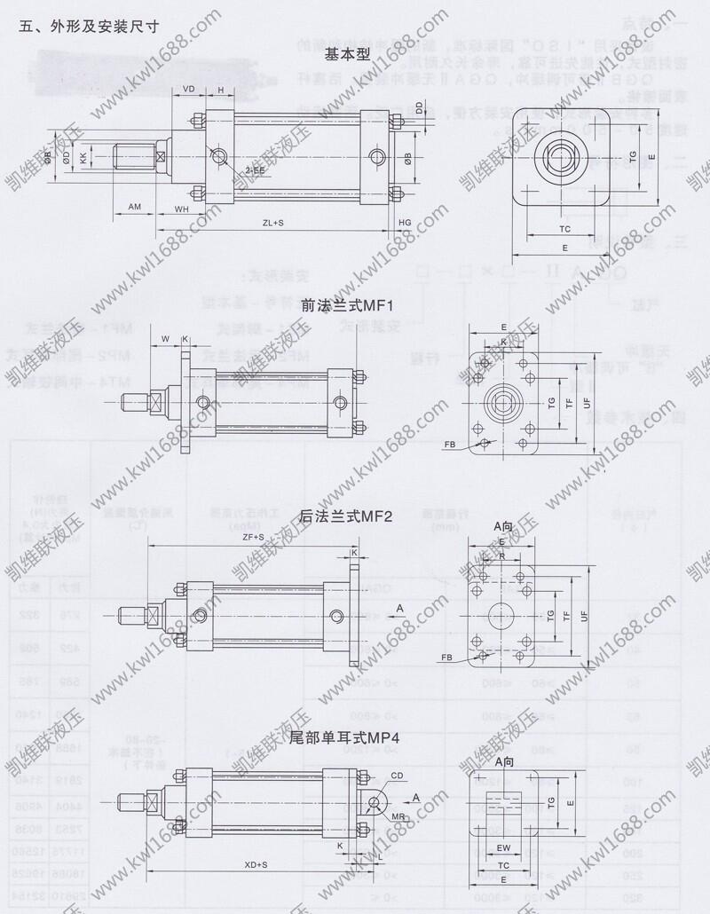 宁德QGSG100*900,标准气缸,厂家直销|