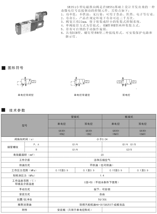 巴中SR540-CS25P,二位五通滑柱式電控?fù)Q向閥,優(yōu)惠促銷|