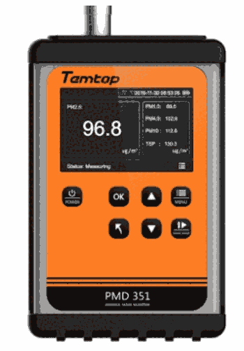 美國(guó)Temtop PMD 351 手持式氣溶膠監(jiān)測(cè)儀五通道粒子計(jì)數(shù)器