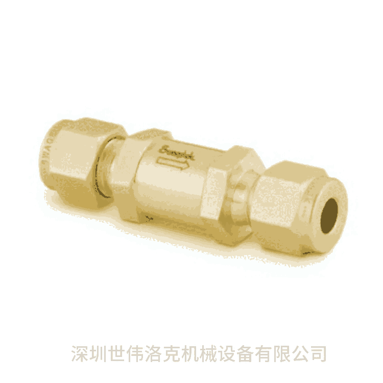 Swagelok美國進口B-6C-1黃銅提升閥芯單向閥3/8 in.卡套管1 psig (0.07 