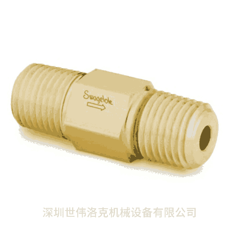 Swagelok美國進口B-8CP2-10黃銅提升閥芯單向閥1/2in.外螺紋10psig (0.6