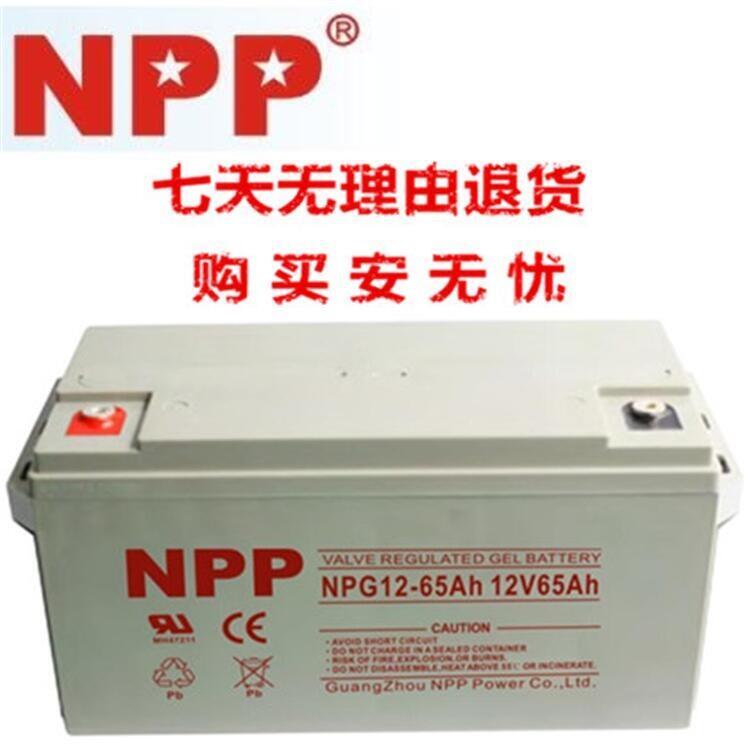 NPP耐普蓄電池 NPG12-65 12V65AH太陽(yáng)能直流屏UPS電源計(jì)算機(jī)專用