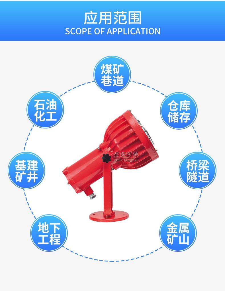 礦用隔爆型LED投光燈DGS70/127 專業團隊 用心制造 貼心服務