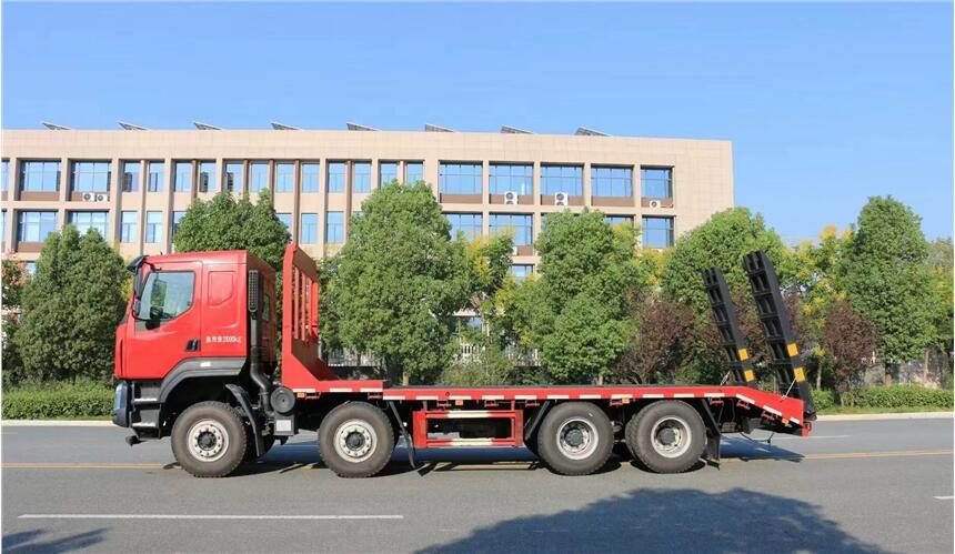 贵州东风柳汽前四后八平板运输车板车拖车-湖北亿海专用汽车销售有限