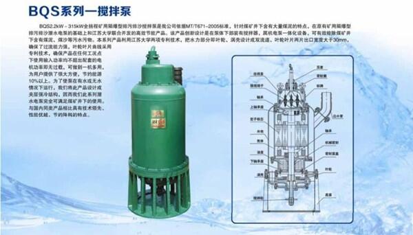 安徽省武安市5.5kw礦用潛水泵BQS60-30-15/N(J)