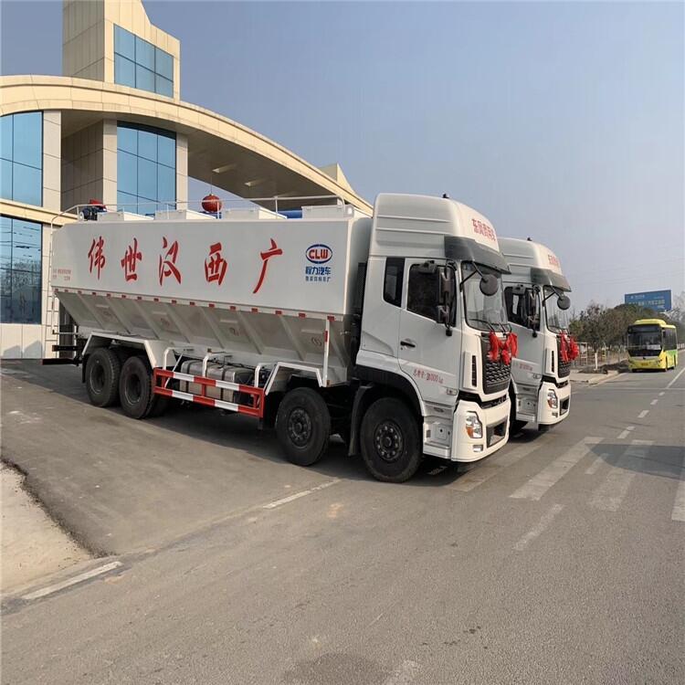 养殖场运料车22方东风散装饲料运输车