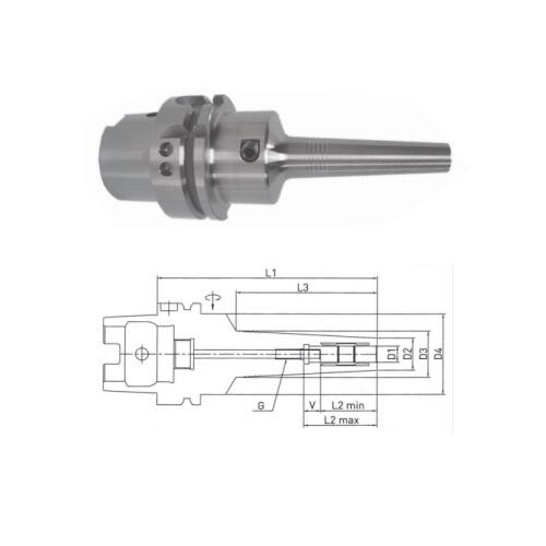 美达BT高精度细长笔形液压刀柄HSK63A-MHC06S-150