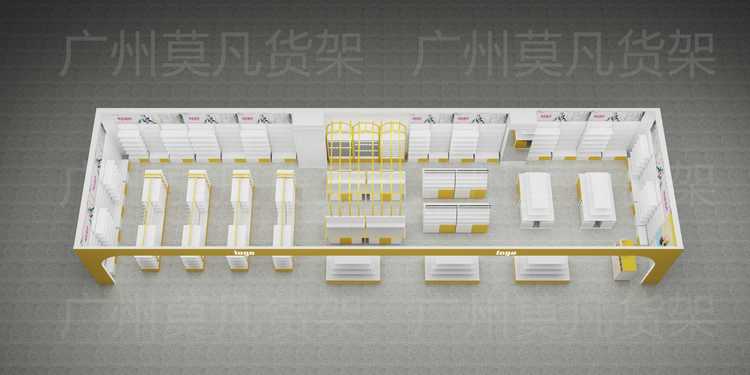 云南飾品百貨貨架空間設(shè)計(jì)、2024?潮玩貨架選擇可定制