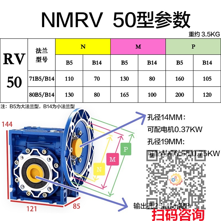 RV063-15-Y290S4-1.1KW橘子輸送機用減速電機