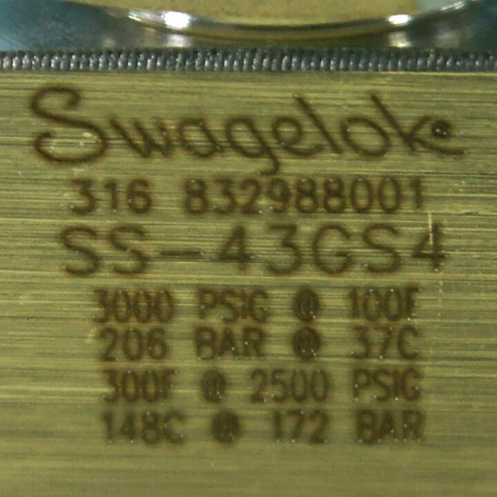 Swagelok不锈钢 1件式 40系列球阀，1.4 Cv, 1/4 in.