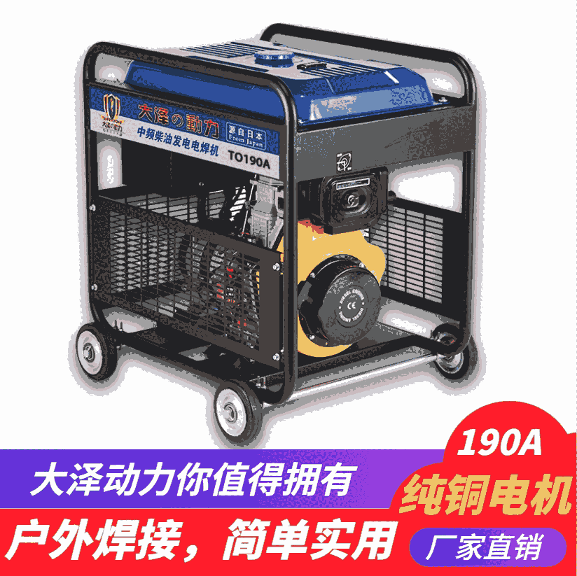 大澤動(dòng)力工廠直銷柴油發(fā)電焊機(jī)190A