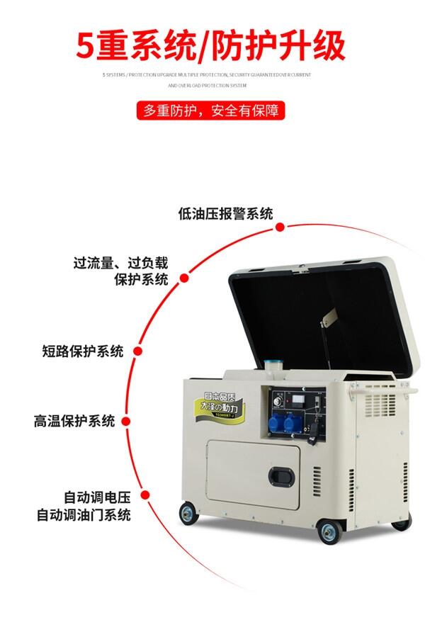 3KW静音柴油发电机永磁电机