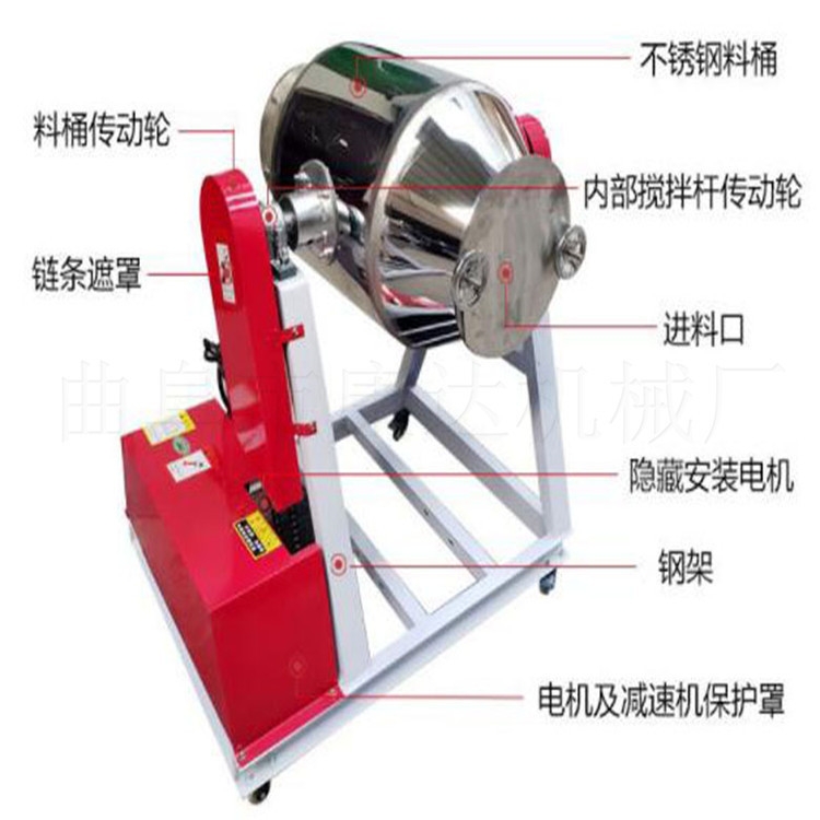 360度無(wú)死角攪拌混料機(jī)新密不銹鋼八角拌料機(jī)