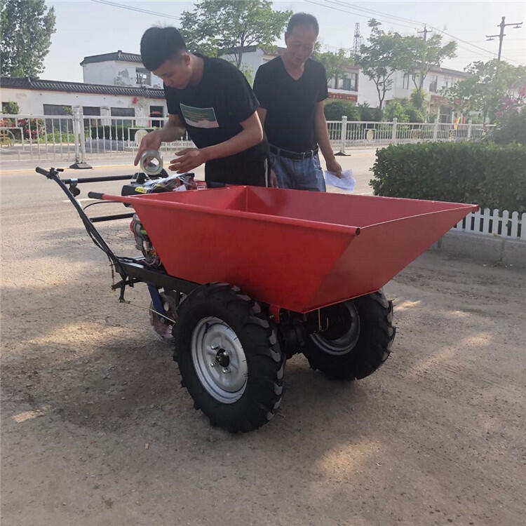 飼料推料車濮陽建筑工地汽油手推車