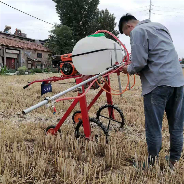 花卉高压喷雾器定制三轮水冷打药机麦田打药机和田于田推车式喷药机高压喷雾器产品柴油三轮打药机