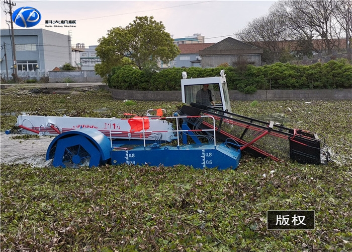 水库湖面大型全自动割草机 水下捞草船 河中捞草船