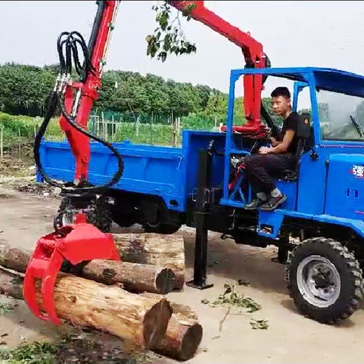 農(nóng)用車載旋轉(zhuǎn)式抓木機 三輪車抓木機廠家 輪式車載抓木機價格 可按需生產(chǎn)