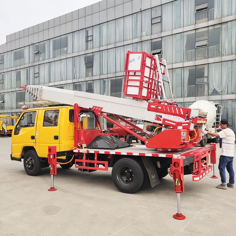 高空作業(yè)上料車 云梯搬家車 藍牌云梯車C證駕駛免購置稅