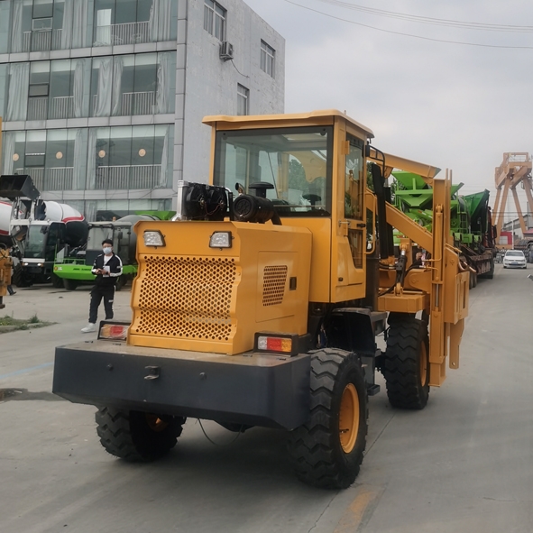 高速公路护栏网转孔机护栏打桩机结构装载式液压打桩机价格