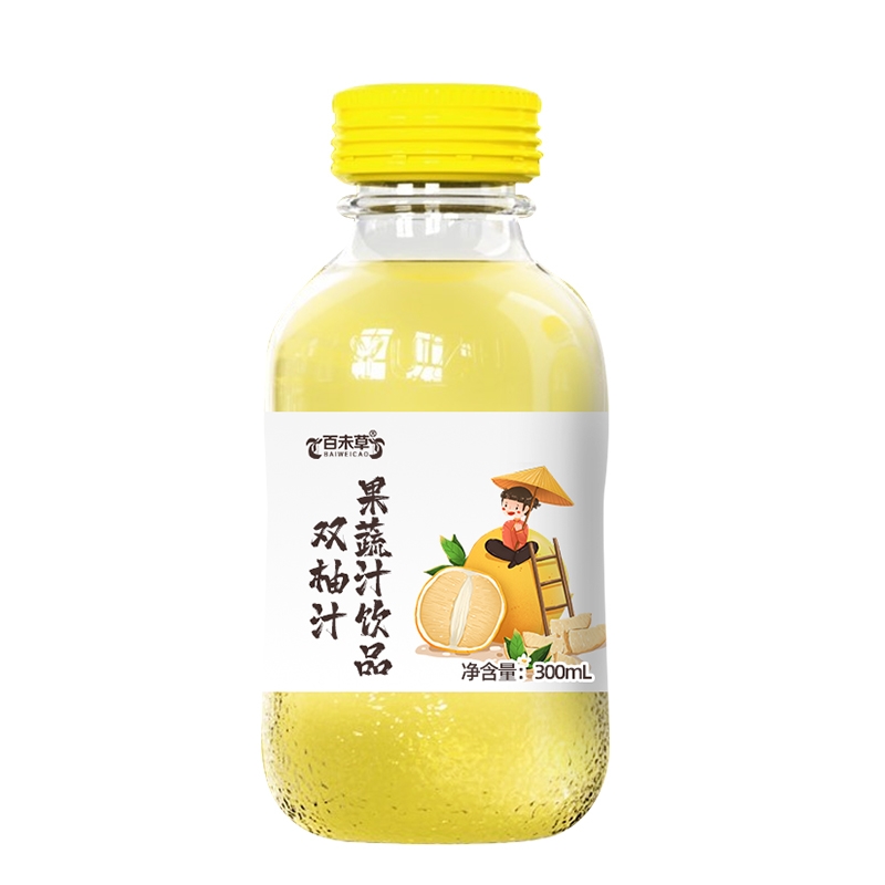 百未草雙柚汁植物飲品 廠家招商瓶裝果蔬汁植物飲批發(fā)一件代發(fā)