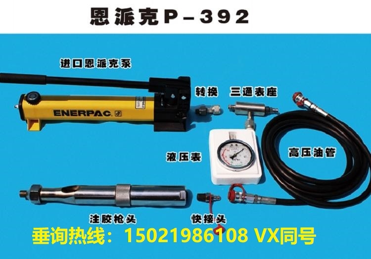 進口恩派克P-392帶壓堵漏注膠工具帶壓堵漏注膠閥