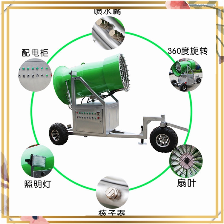 国产造雪机出雪量覆盖面积