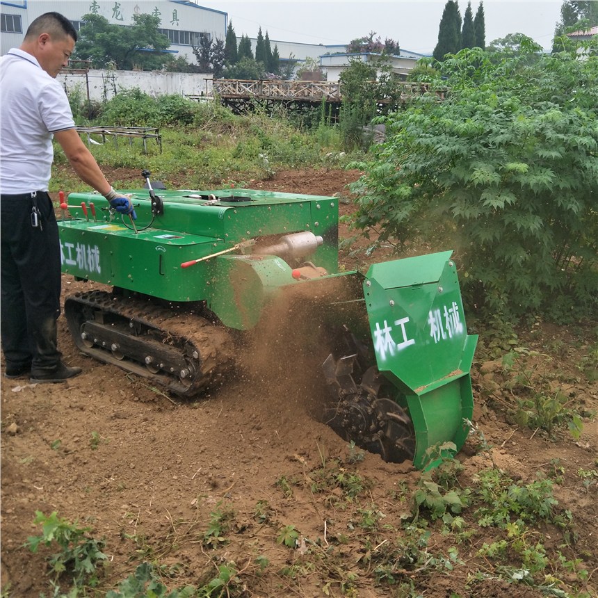 曲靖市履帶式果園果樹開溝機圖片