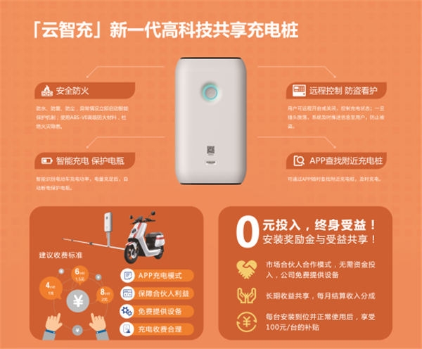 云智充充電樁招商_電動(dòng)自行車共享充電樁廠家