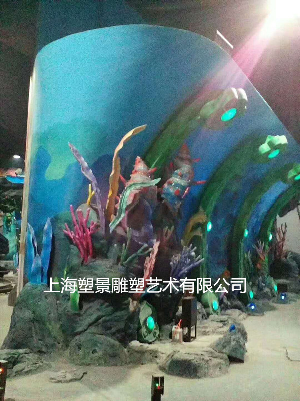 上海玻璃鋼海底生物雕塑 兒童樂園室內(nèi)觀光景觀雕塑制作