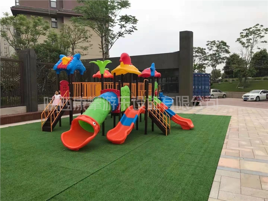 西安幼兒園廣場(chǎng)室外小博士組合滑梯廠家