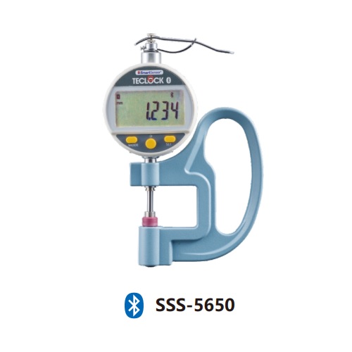 日本得乐TECLOCK带蓝⽛传输数显厚度表SSS-5650