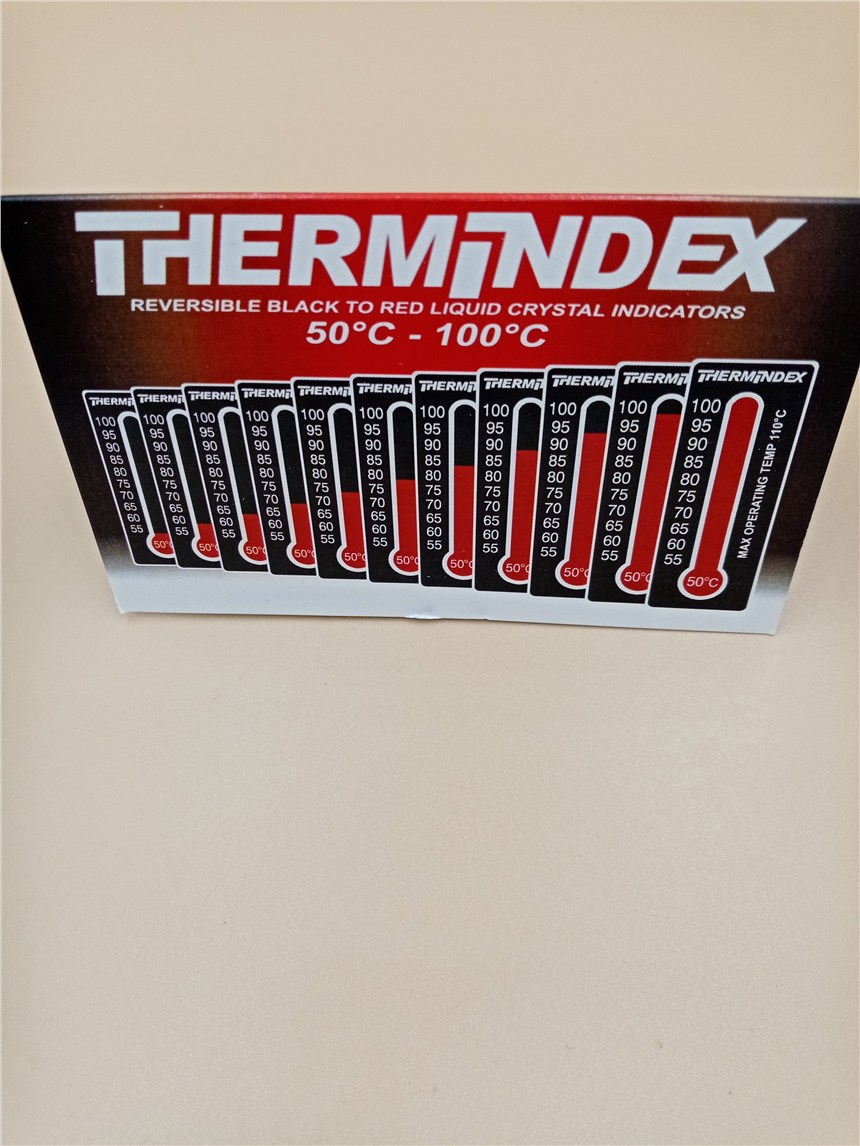 原裝英國溫度美THERMAX 測溫紙 熱敏變色試紙 測溫貼片50-100度