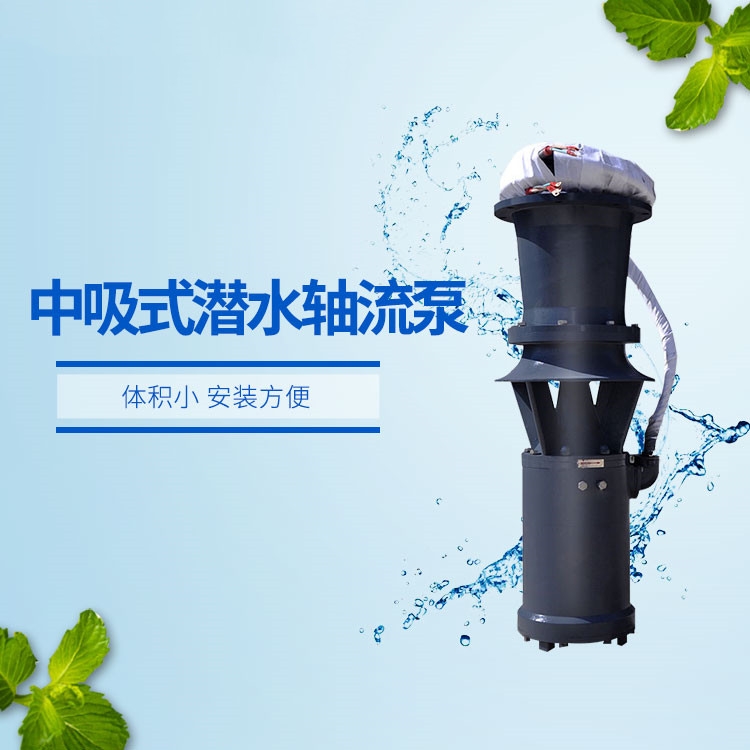 中吸式潛水軸流泵型號(hào)參數(shù)體積小流量大安裝方便 廠家直銷 取排水用