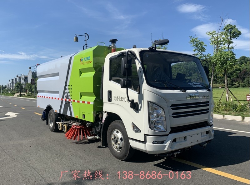 新能源道路清扫车吸扫式扫路车