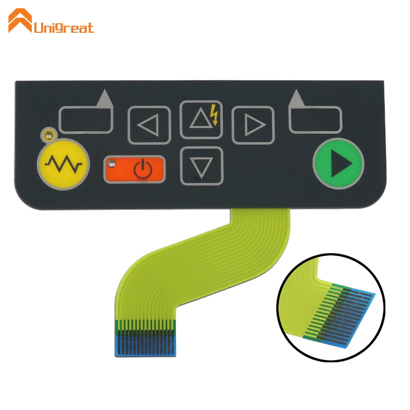 深圳厂家专业生产LED薄膜开关灵敏按键薄膜开关 磨砂面板