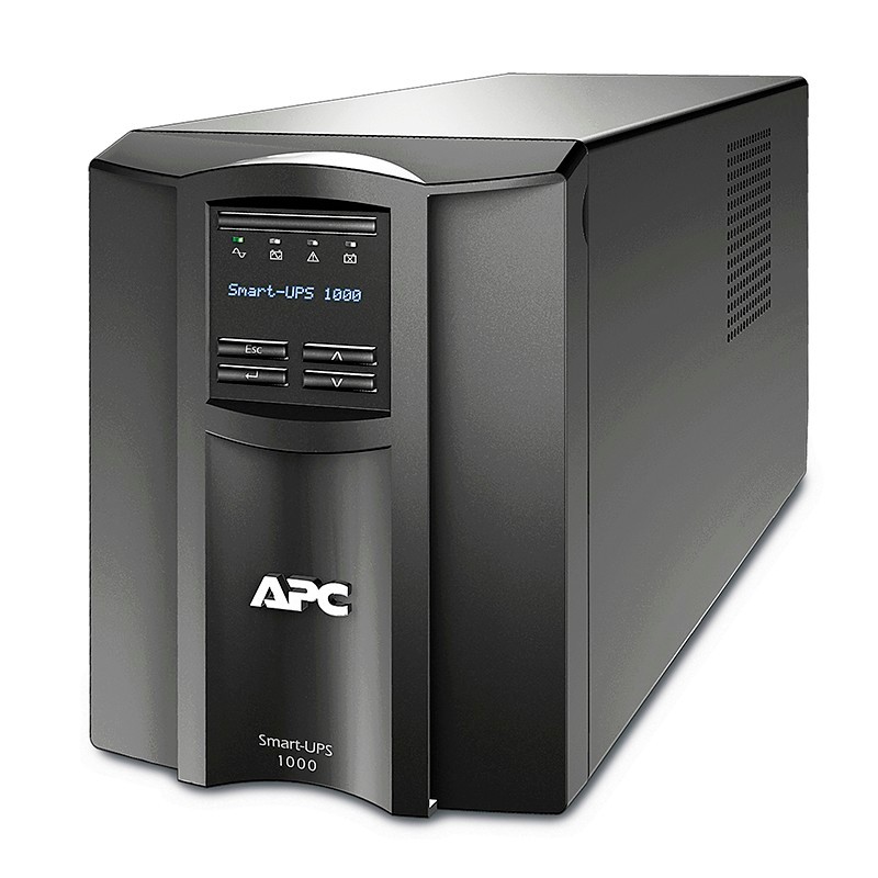 APC塔式UPS不间断应急电源SMT1000ICH内置电池输出功率700W容量1.0VA输入电压23