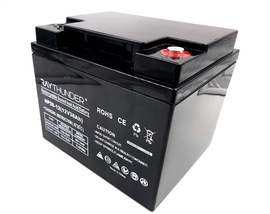 瑞盛12V38AH UPS機(jī)柜電池 直流屏電池 EPS 免維護(hù)鉛酸蓄電池  