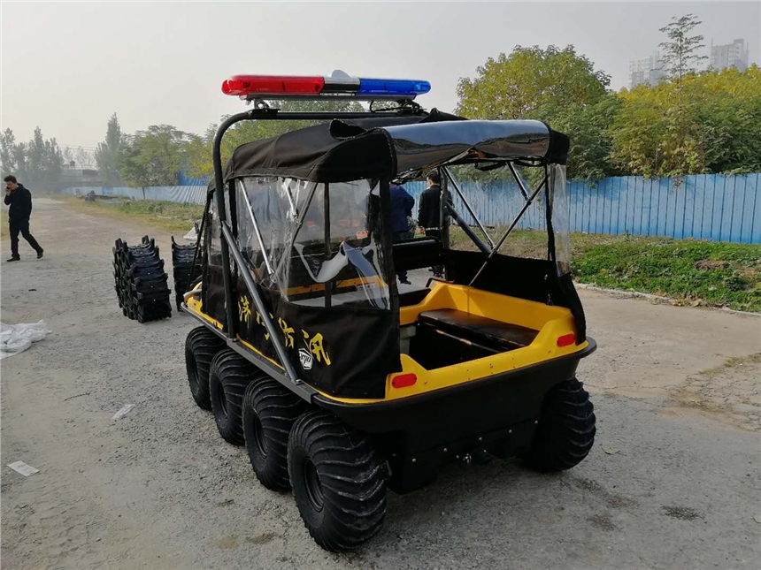 又下雨了！防汛抗洪水陆两栖车应急装备水陆两栖全地形车