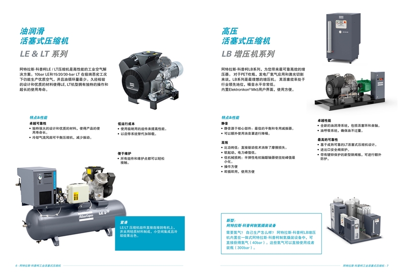 lt lf 阿特拉斯空压机活塞空压机