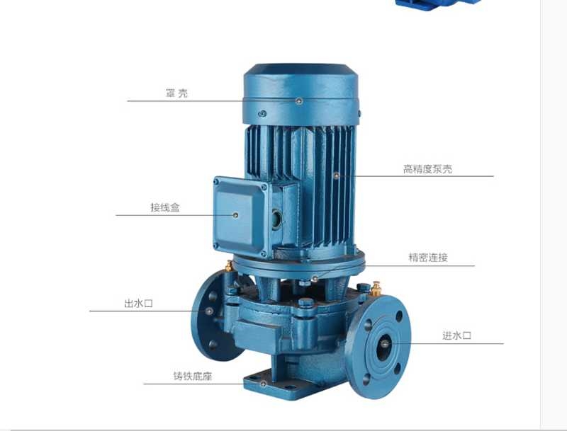 管道泵不锈钢立式管道离心泵立式不锈钢管道离心泵