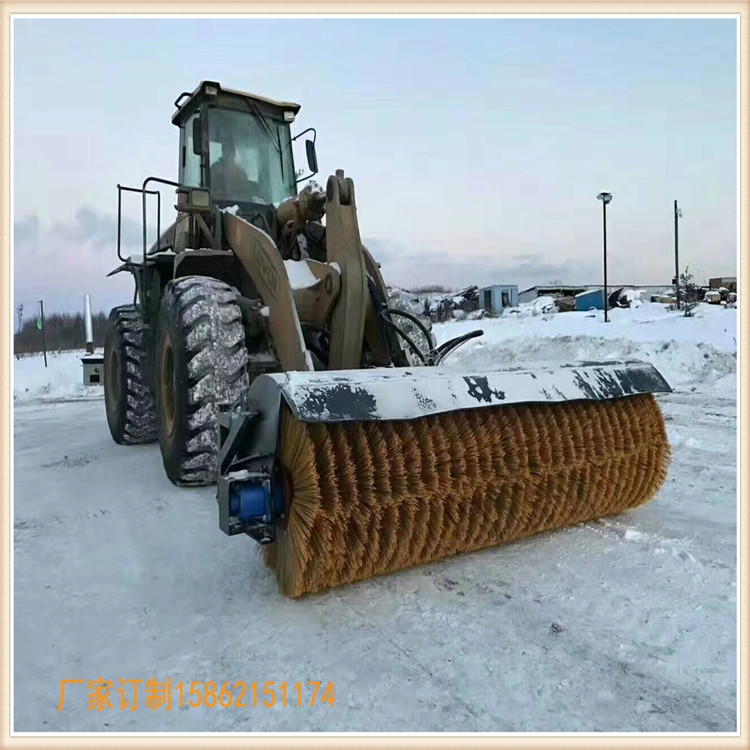 液压扫雪机 滑移装载机扫雪机 滑移除雪机 卡特凯斯滑移滚刷扫雪