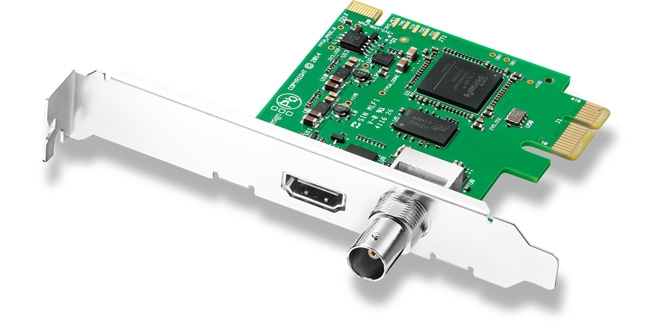 BMD  DeckLink Mini Recorder 采集卡 全高半高PCI Express擋板