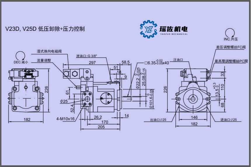 YEOSHE油升AR22FR01BK10Y特點為額定壓力高