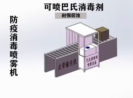 冷凍鏈食品輸送帶消毒機