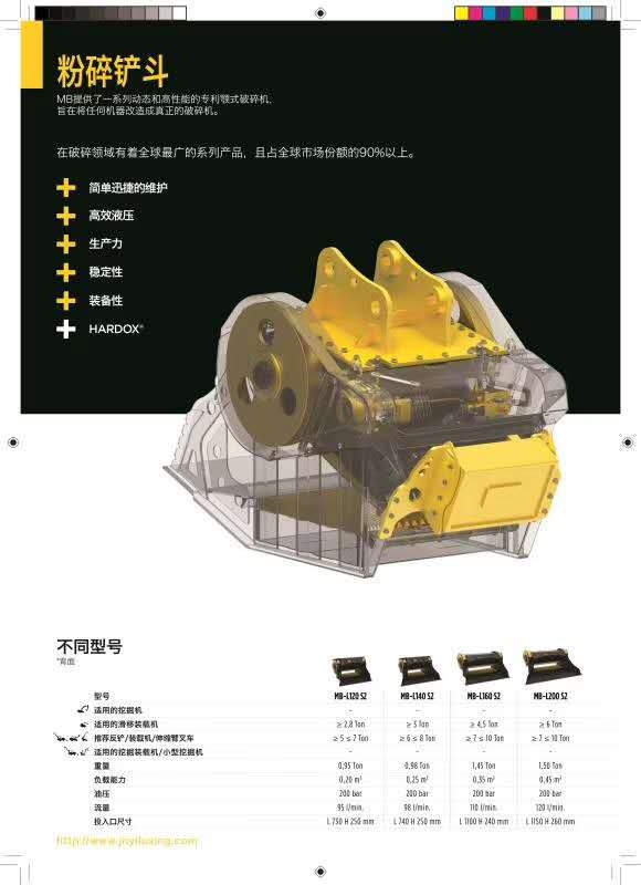 意大利MB破碎铲斗为你增加新思路