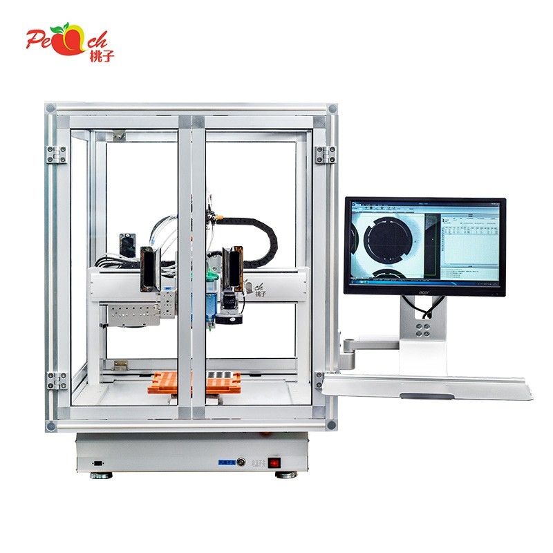 桃子桌面式視覺定位自動點膠機(jī)