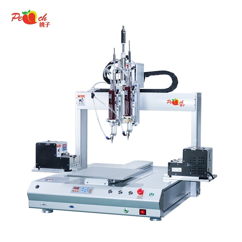 桃子 雙頭雙供料全自動打螺絲機