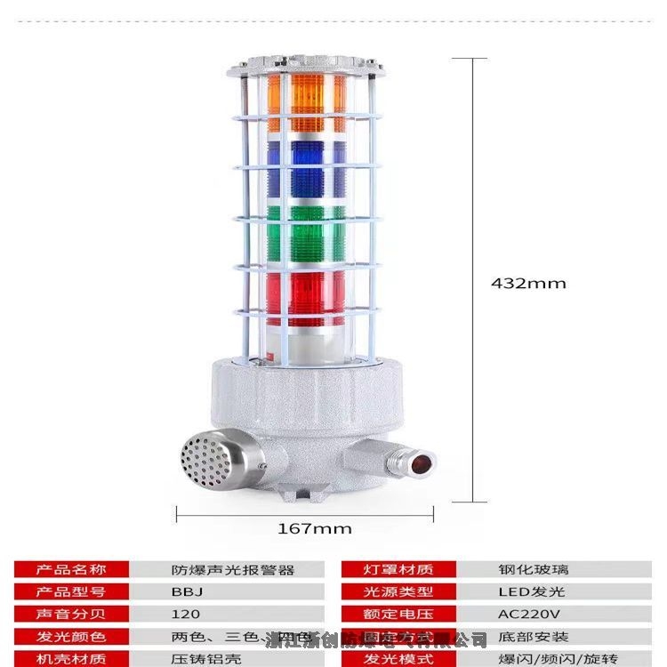 三色防爆声光报警器厂家定